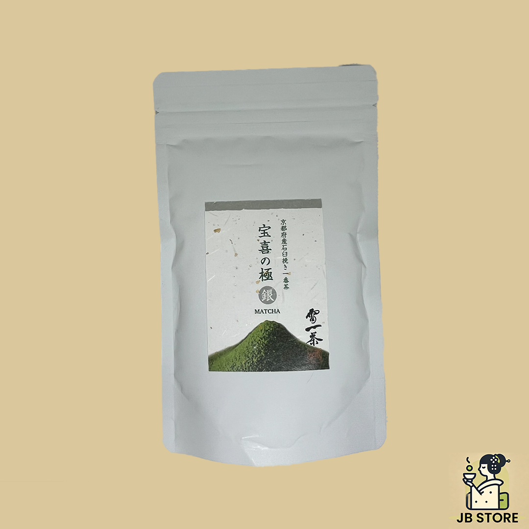Hoki no Kiwami Silver Matcha Kaminari Issa 100g Pouch