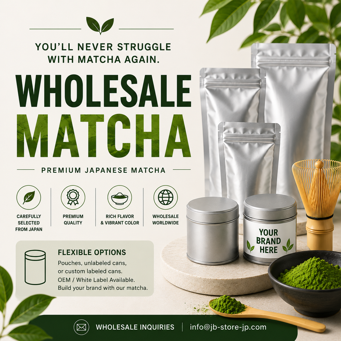 Wholesale Matcha from Japan