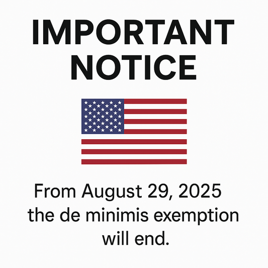 [Important Notice] Changes to U.S. Import Duties Starting August 29, 2025