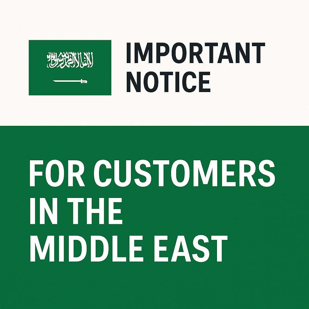Important Notice for Customers in the Middle East