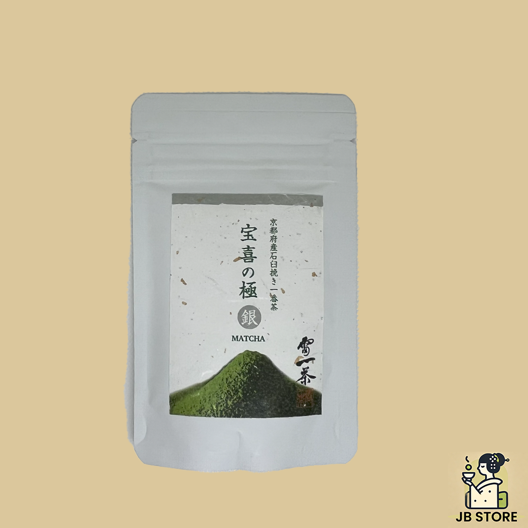 Hoki no Kiwami Silver Matcha Kaminari Issa 30g Pouch