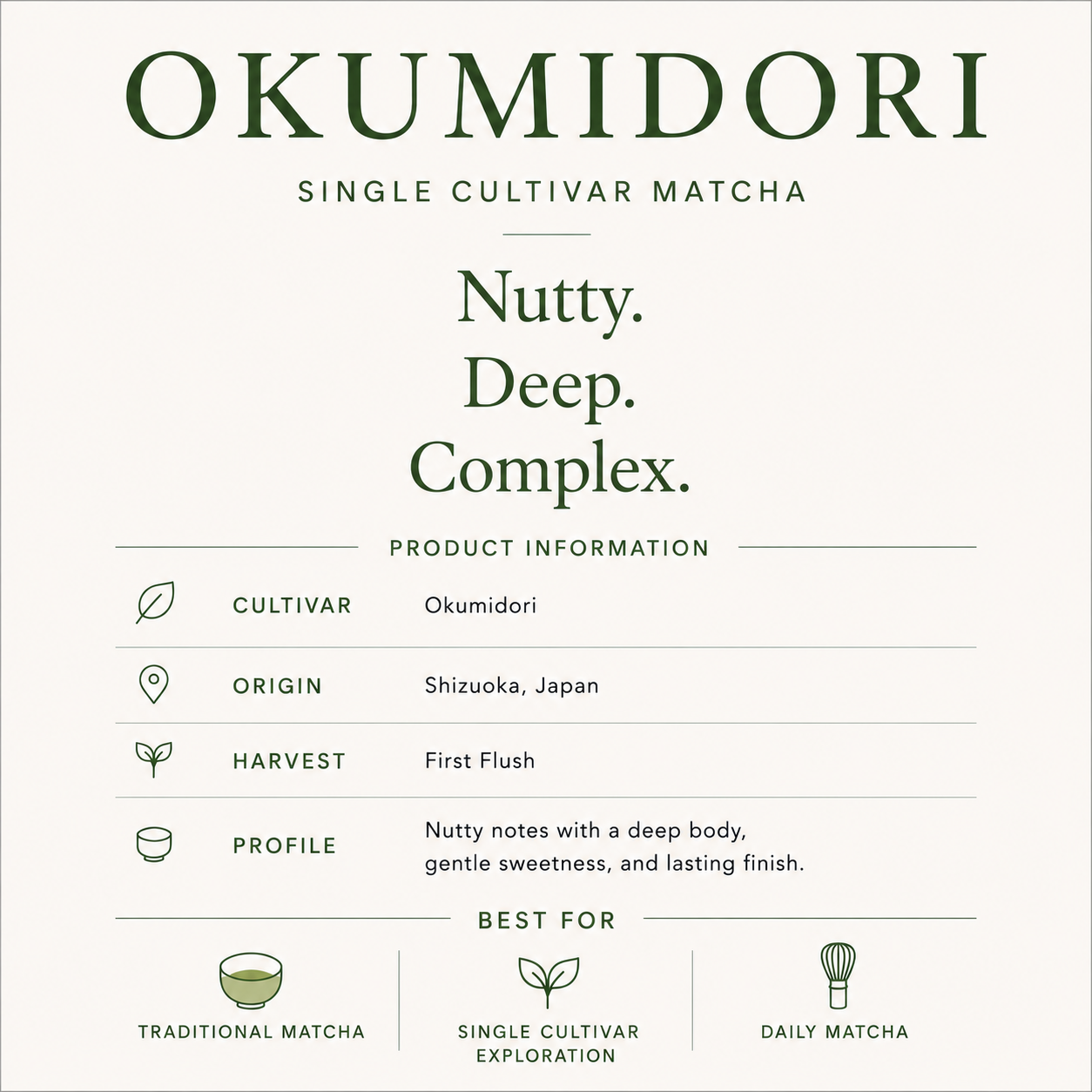 Okumidori Description